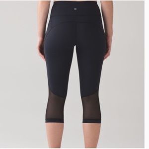 Lululemon Gear Up Crop Jacquard Hero Blue
